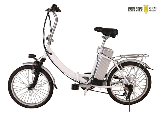 Bicicleta elétrica ajustável de duas rodas do peso leve bonde de prata da bicicleta da dobradura